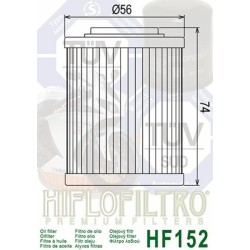 Filtro de aceite HIFLOFILTRO - HF152 2