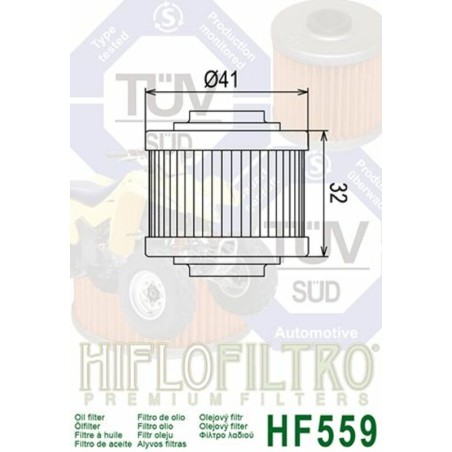 Filtro de aceite HIFLOFILTRO - HF559