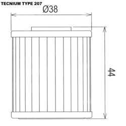 Filtro de aceite TECNIUM - 792800 2