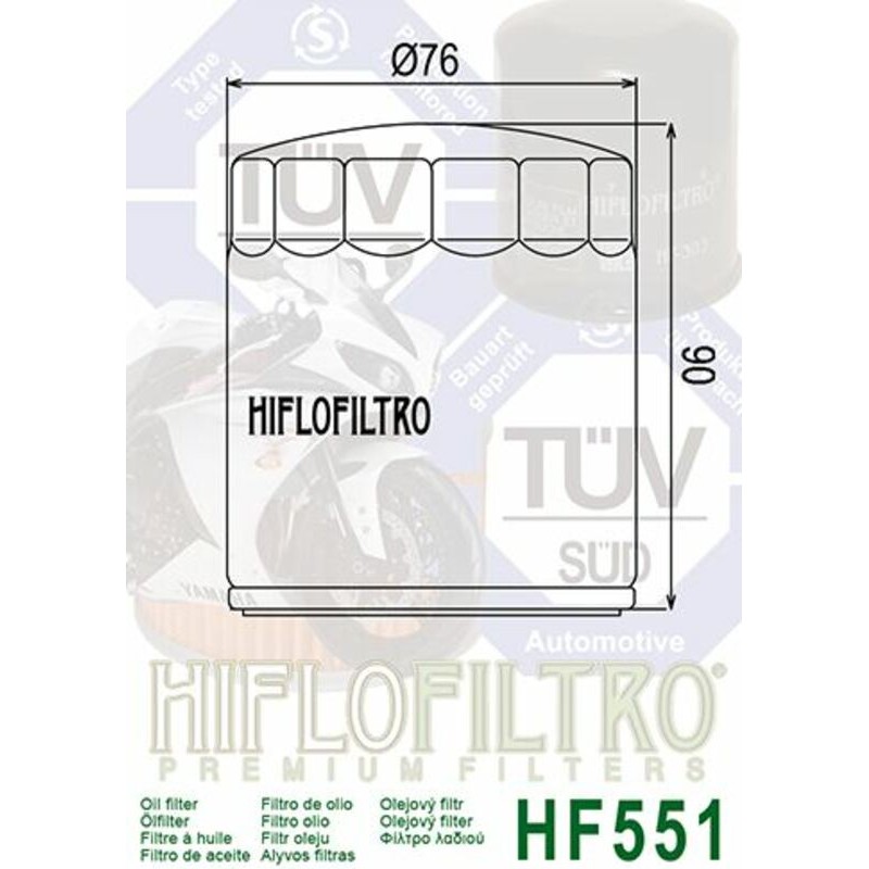 Filtro de aceite HIFLOFILTRO - HF540