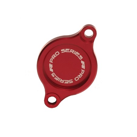 Tapa del filtro de aceite RFX Pro (rojo) - Suzuki RMZ250/450