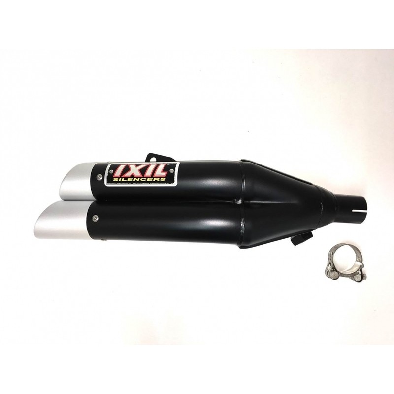 Silenciador IXIL Dual Hyperlow L3XB acero inoxidable negro / aluminio - XH6362XB