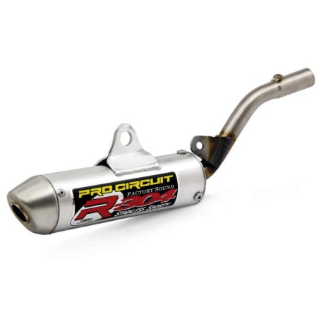 Silencioso Pro Circuit R-304 Kawasaki KX85: Silencioso de aluminio, tapa de acero inox
