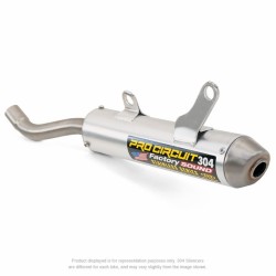 Silencioso Pro Circuit 304 Kawasaki KX250: Silencioso de aluminio, tapa de acero inox