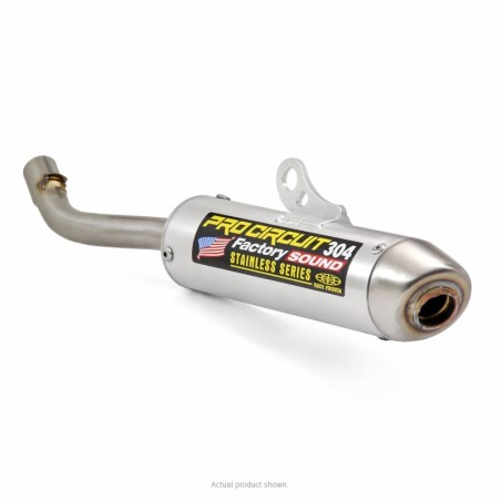 Silencioso Pro Circuit 304 Yamaha YZ125: Silencioso de aluminio, tapa de acero inox