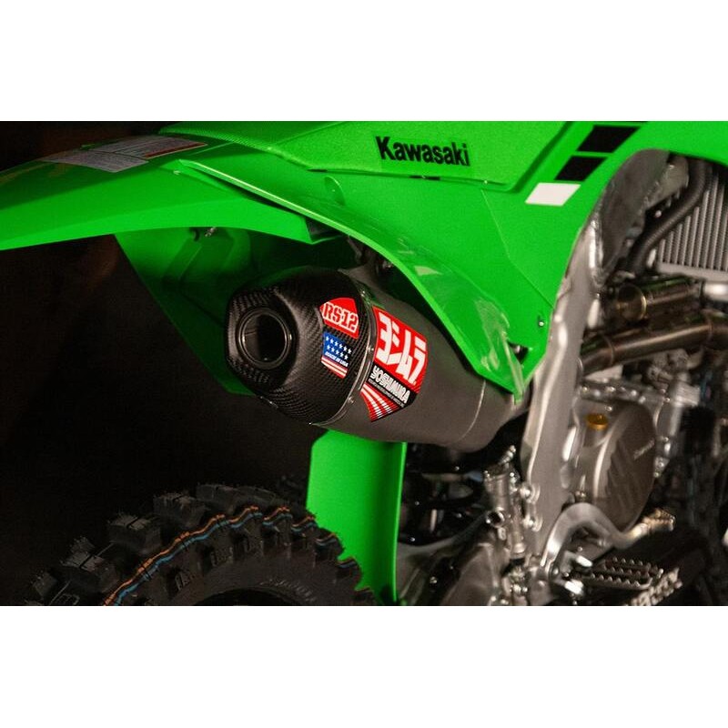 YOSHIMURA RS12 Full Exhaust System Signature Series - Stainless Steel/Carbon Endcap