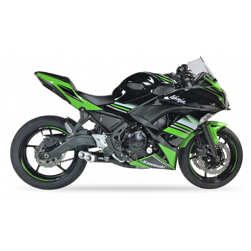 Escape completo IXIL Hyperlow acero inoxidable negro / aluminio pulido - XK7353XB