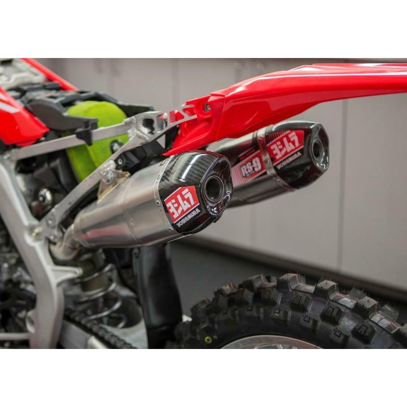 Linea completa escape Yoshimura Signature RS-9T, acero inoxidable, para Honda CRF450R/RX