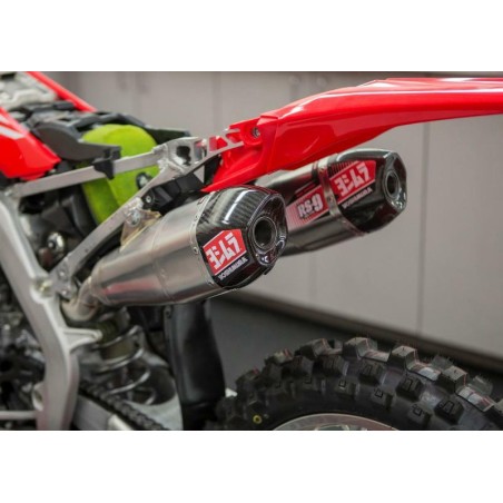Linea completa escape Yoshimura Signature RS-9T, acero inoxidable, para Honda CRF450R/RX