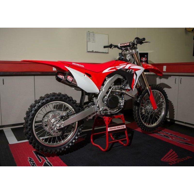 Linea completa escape Yoshimura Signature RS-9T, acero inoxidable, para Honda CRF450R/RX