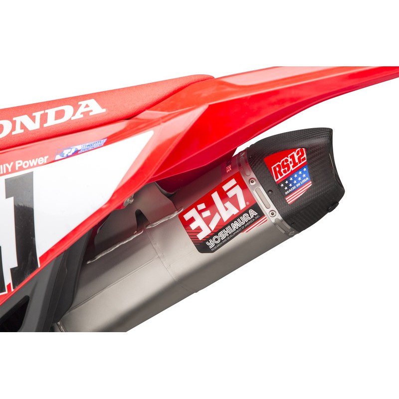 Linea completa Yoshimura Signature RS-12, titanio, silencioso titanio y tapa carbono CRF250 2022