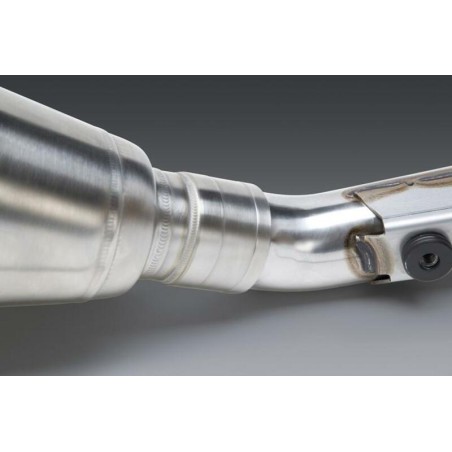 Linea completa escape Yoshimura Signature RS-12, acero inox, Silencioso de aluminio, Suzuki RM-Z250