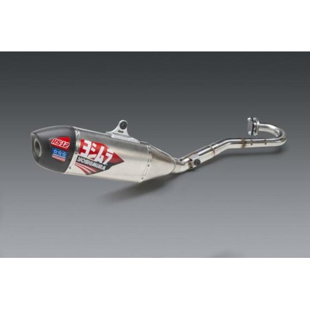 Linea completa escape Yoshimura Signature RS-12, acero inox, Silencioso de aluminio, Suzuki RM-Z250