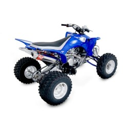 Linea completa escape Yoshimura Signature RS-2, acero inox, Silencioso aluminio , Yamaha YFZ450