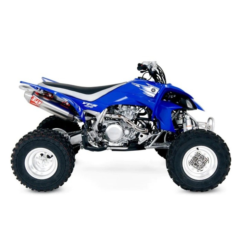 Linea completa escape Yoshimura Signature RS-2, acero inox, Silencioso aluminio , Yamaha YFZ450