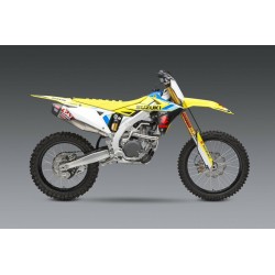 Linea completa escape Yoshimura RS-12 Signature inox/silencioso alu/tapa carbono Suzuki RM-Z450