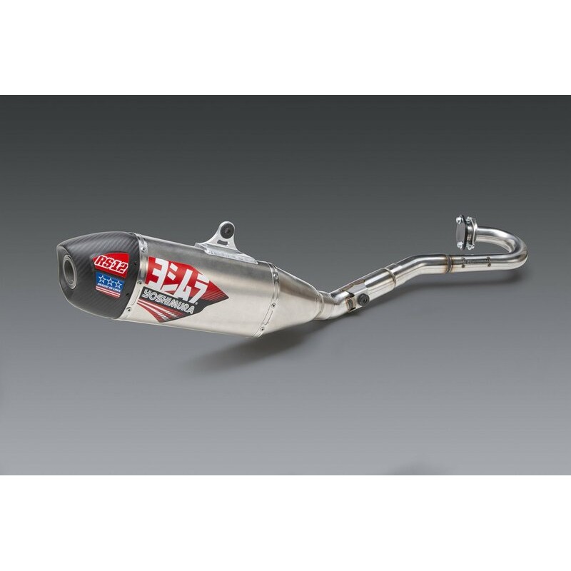 Linea completa escape Yoshimura RS-12 Signature inox/silencioso alu/tapa carbono Suzuki RM-Z450