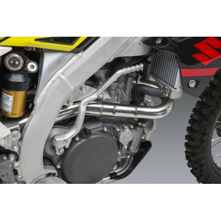Linea completa escape Yoshimura RS-12 Signature inox/silencioso alu/tapa carbono Suzuki RM-Z450