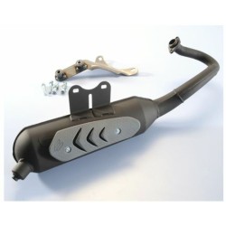 Escape Polini acero negro original homologado Vespa 200.0309