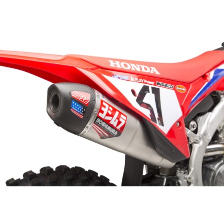 Linea completa Yoshimura Signature RS-12, inox, silencioso inox y tapa carbono CRF250 2022