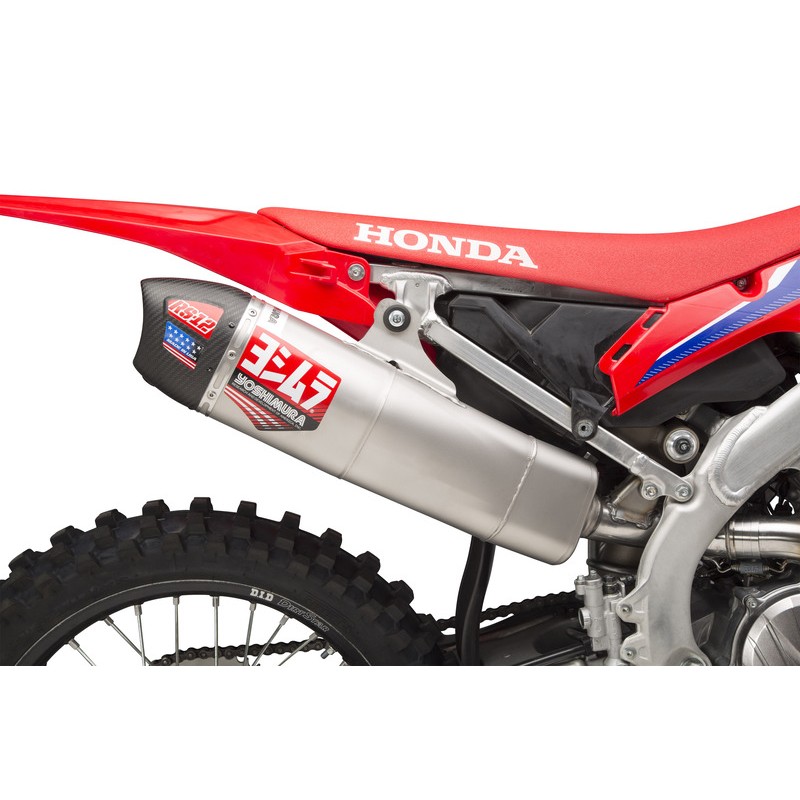 Linea completa Yoshimura Signature RS-12, inox, silencioso inox y tapa carbono CRF250 2022