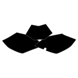 BLACKBIRD Plate Stickers Black Beta RR