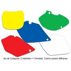 Juego adhesivos porta números BLACKBIRD negro KTM Freeride E / 250R / 350