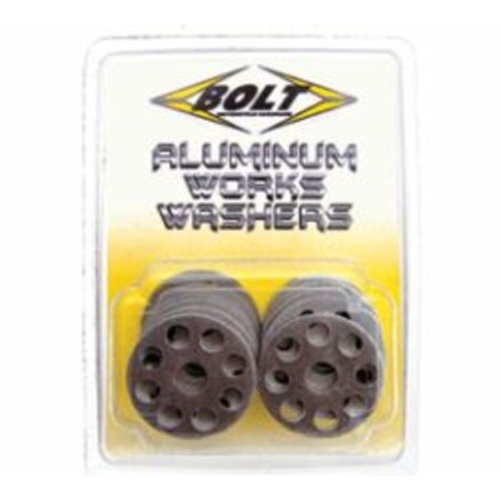 Pack de 10 Arandelas de aluminio Bolt ØINT 6MM / ØEXT 25MM