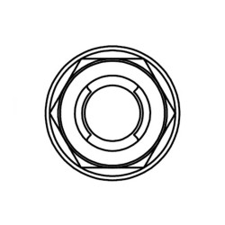 Tuerca fuji con brida BOLT M6 x 1,00 x 10mm