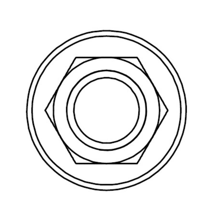 Tuerca con brida BOLT M8 x 1,25 x 12mm