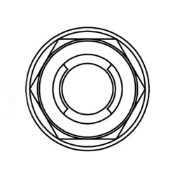 Tuerca fuji con brida BOLT M8 x 1,25 x 12mm 2