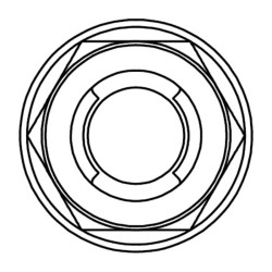 Tuerca fuji con brida BOLT M10 x 1,25 x14mm