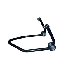 Caballete trasero BIKE LIFT universal negro con soportes de goma en "L"- RS -17