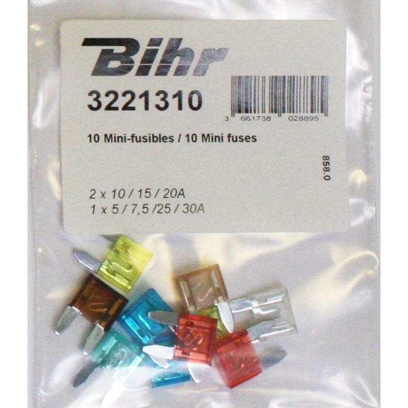Mini fusibles BIHR 10uds