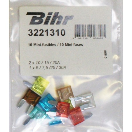 Mini fusibles BIHR 10uds