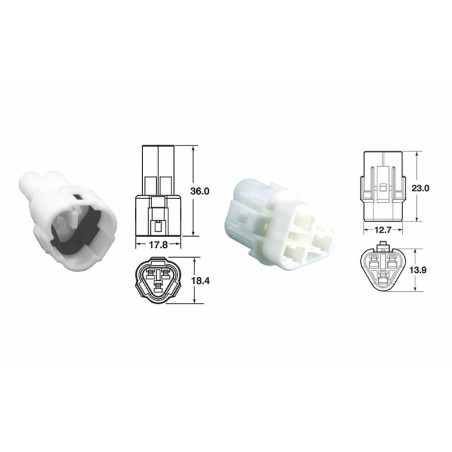 Juego de conectores 3 vias Series 090 SMTO BIHR tipo original  Ø0,85mm²/1,25mm² - 5 Juegos completo