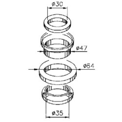 Kit rodamientos de columna de dirección BUZZETTI