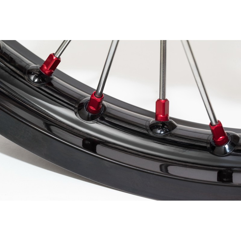 Juego de tuercas de radios HAAN WHEELS - rojo