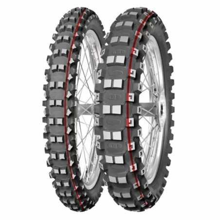 Neumático MITAS TERRA FORCE-MX MH 90/100-12 NHS 46M TT  PIT CROSS RED