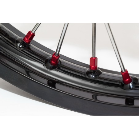 Juego de tuercas de radios HAAN WHEELS - rojo