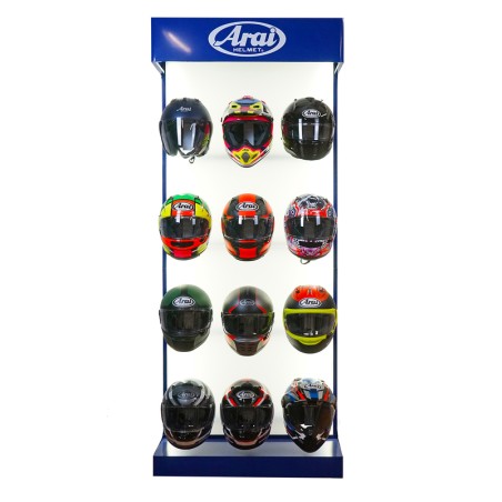 Expositor de cascos ARAI - 12 cascos