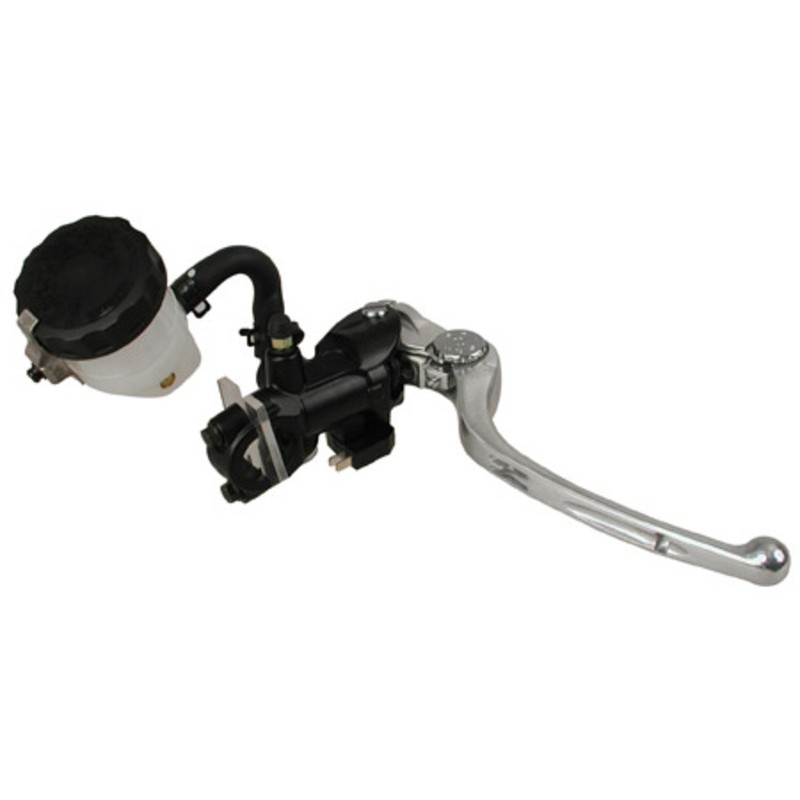 Bomba de freno NISSIN Radial Ø19 Negra/Maneta plata