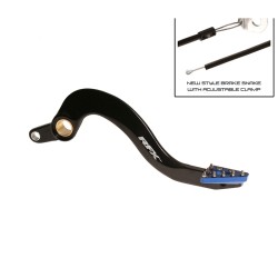 Pedal de freno trasero RFX Pro ST (anodizado duro negro/azul) - Yamaha YZF/WRF 250