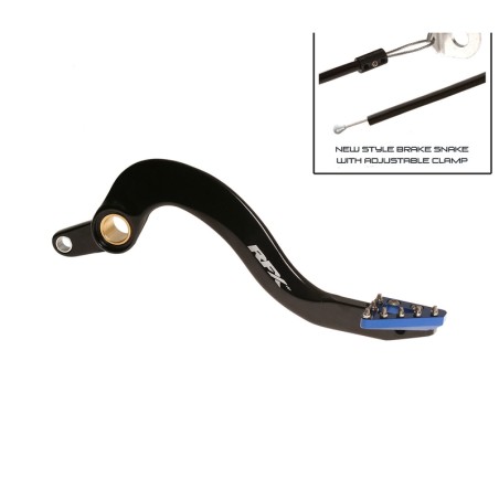 Pedal de freno trasero RFX Pro ST (anodizado duro negro/azul) - Yamaha YZF/WRF 250