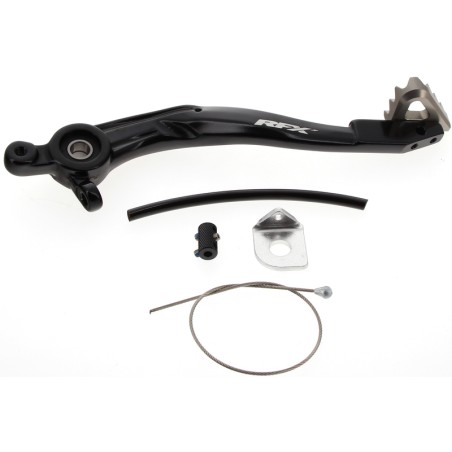 Pedal de freno trasero RFX Pro ST H/A BK/Ti