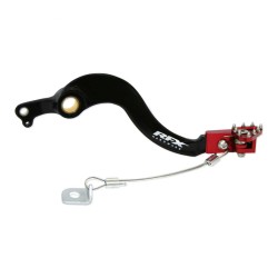 Pedal de freno trasero RFX Pro FT (negro/rojo) - Honda CRF250