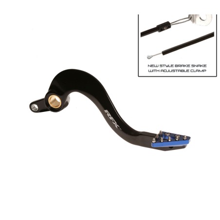 Pedal de freno trasero RFX Pro ST (anodizado duro negro/azul) - Yamaha YZF/WRF 450