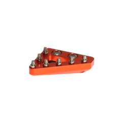 Puntera de pedal de freno trasero macizo CNC RFX Pro de repuesto (naranja)