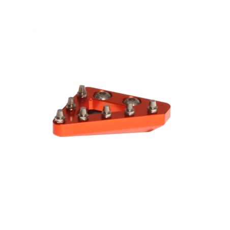 Puntera de pedal de freno trasero macizo CNC RFX Pro de repuesto (naranja)