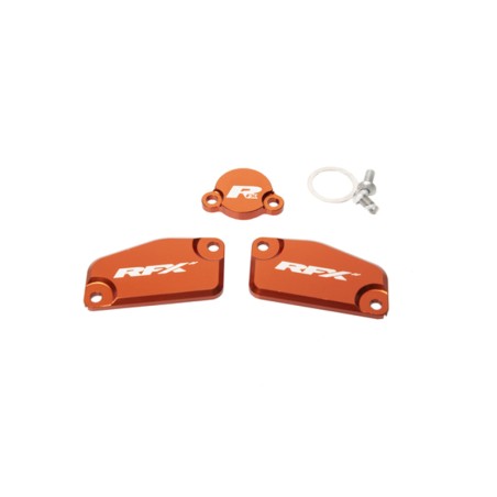 Kit de tapa de depósito RFX Pro (naranja) - KTM SX65/85 (freno y embrague Formula)
